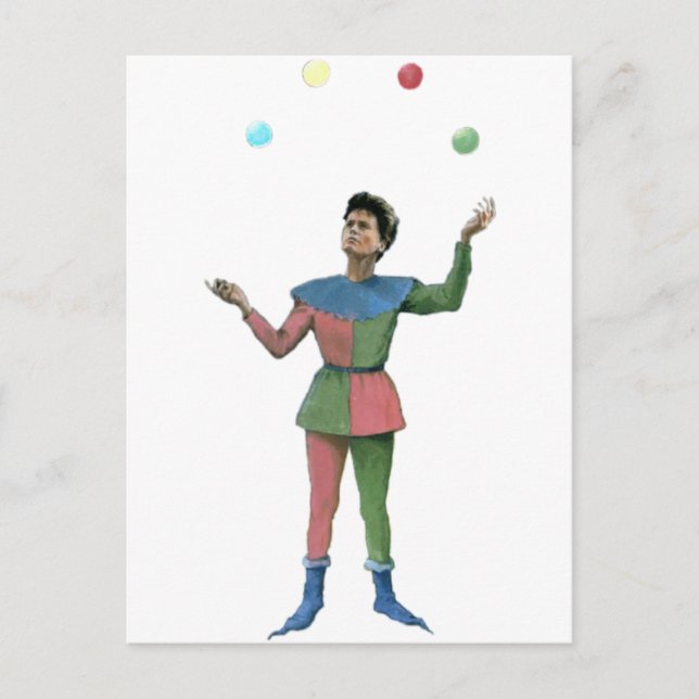 Juggler - Vintage Illustration Vykort (Framsida)