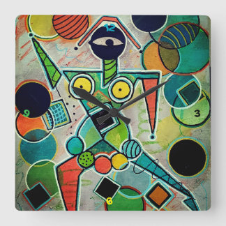 "Juggler" Wall Clock Fyrkantig Klocka