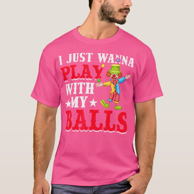 Jugglers Costume Funny Circus Stuff Juggling Balls T Shirt (Framsida)