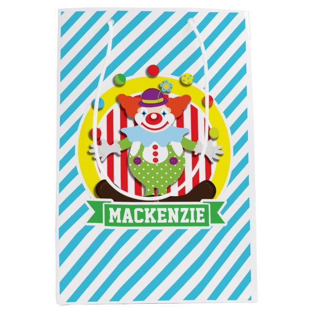 Juggling Big Top Circus Clown; Blue Rand (Framsidan)