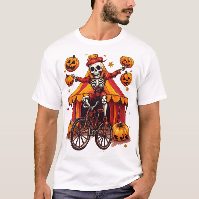 Juggling Bones � Hilarious Circus Skull T Shirt (Framsida)