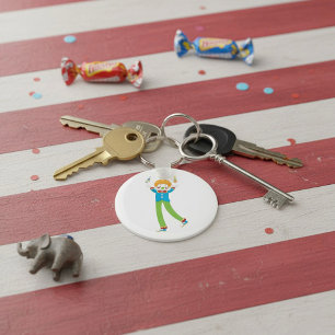 Juggling Clown Nyckelring