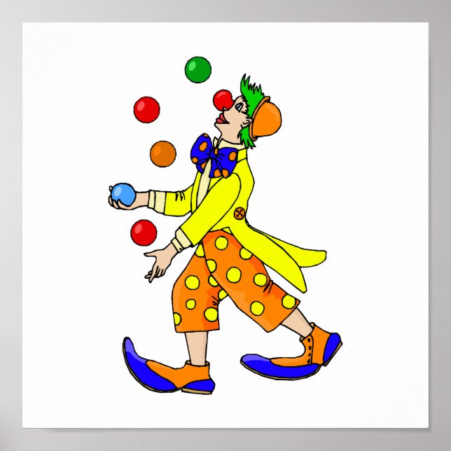 Juggling Clown Poster (Framsidan)