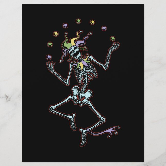 Juggling Jester Skeleton (Framsida)