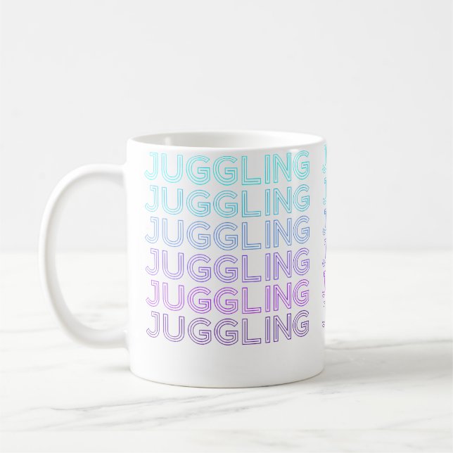 Juggling Jonglör Cirkus Retro Kaffemugg (Vänster)