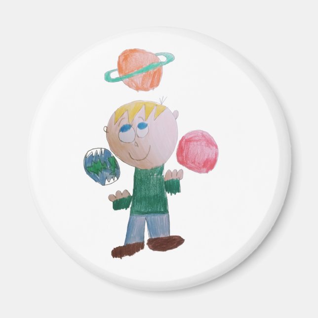 Juggling Planets Magnet (Framsidan)