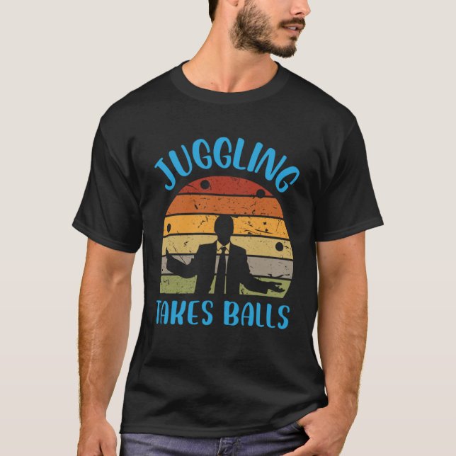 Juggling tar Bollar T Shirt (Framsida)