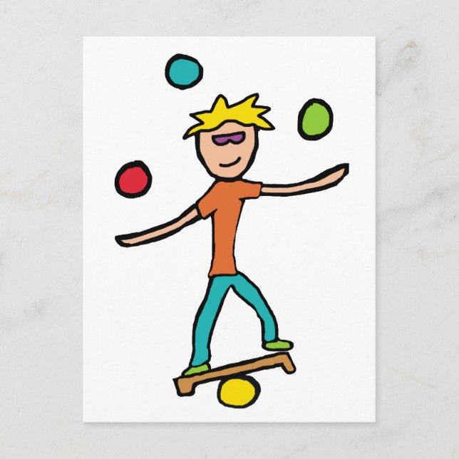 Juggling Vykort (Framsida)