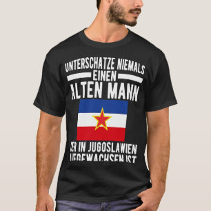Jugoslavi ja Flagga Balkan SFRJ Josip Broz Tito Ju T Shirt
