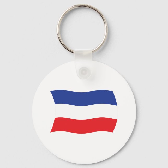 Jugoslavien Flagg Nyckelring (Framsida)