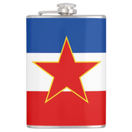 Jugoslavien flagga fickplunta