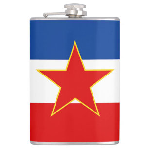 Jugoslavien flagga fickplunta