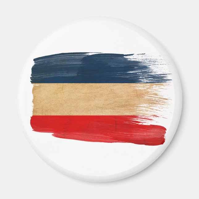 Jugoslavien Flagga Magnet (Framsidan)