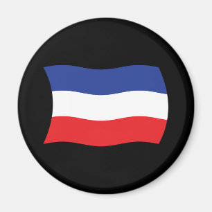 Jugoslavien Flagga Magnet