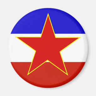 Jugoslavien flagga magnet