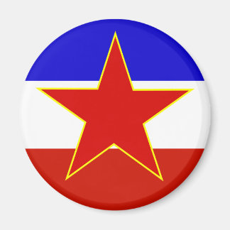 Jugoslavien Flagga Magnet
