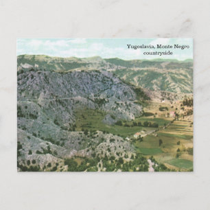 Jugoslavien, landsbygden i Monte Negro Vykort