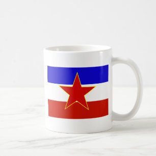 Jugoslaviens Flagga Kaffemugg