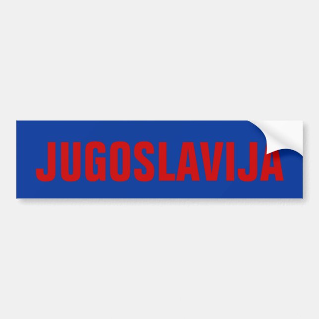 Jugoslavija Bildekal (Framsidan)