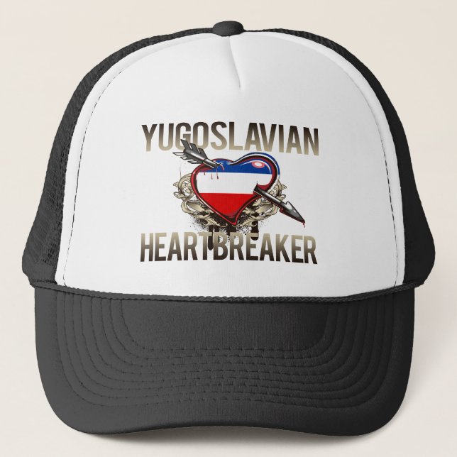 Jugoslavisk Heartbreaker Truckerkeps (Framsida)