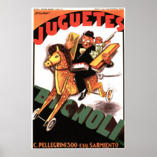 JUGUETES BIGNOLI Leksak Store Achille Mauzan Poster