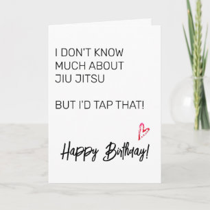 Jui Jitsu Birthday Card Kort