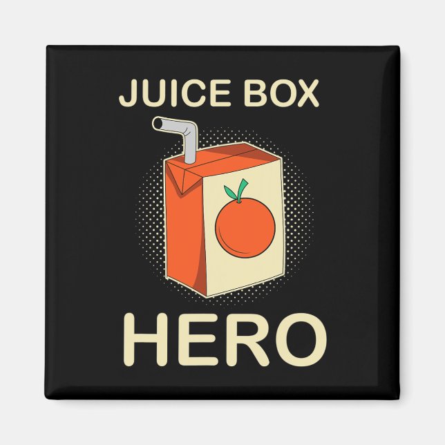 Juice Box Hero Diabetes Awareness Månad Magnet (Framsidan)