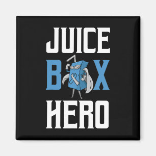 Juice Box Hero Diabetes Blue Ribbon Endocrinologis Magnet