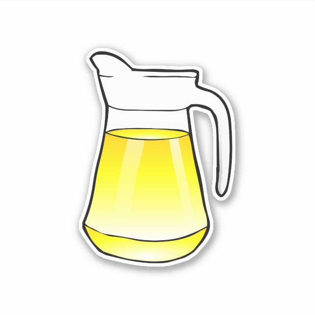 Juice jug med lemonade klistermärken (Framsida)