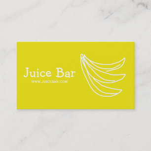 Juice Pub banans- och hälsodryckesaffärer Visitkort