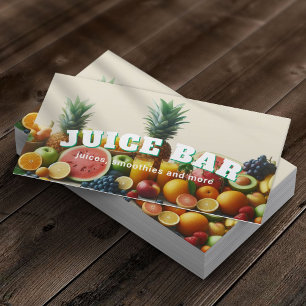Juice Pub Tropical Juice Blend & Smoothie Visitkort