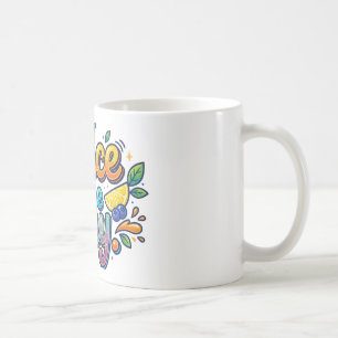 Juice the Day – Roligt Citrus-motiv  Kaffemugg