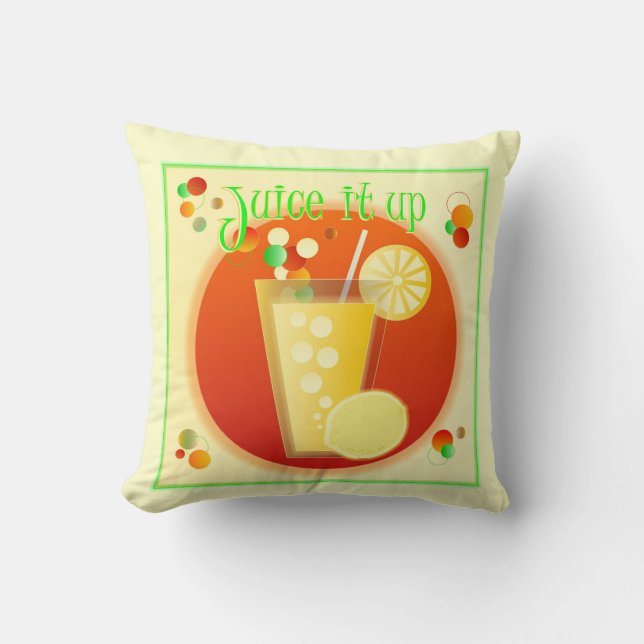 Juice Up Party Time Sunroom Pillows Kudde (Framsida)