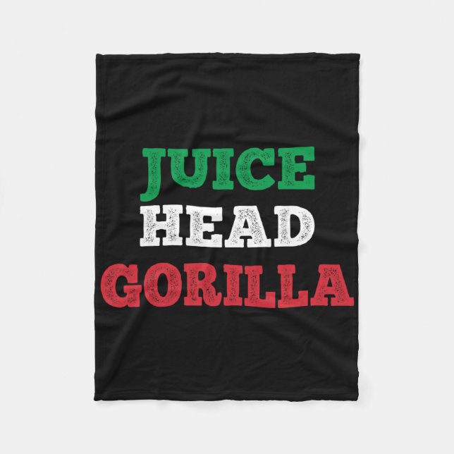 Juicehead Gorilla New Jersey Garden Nj Shore Itali Fleecefilt (Framsidan)