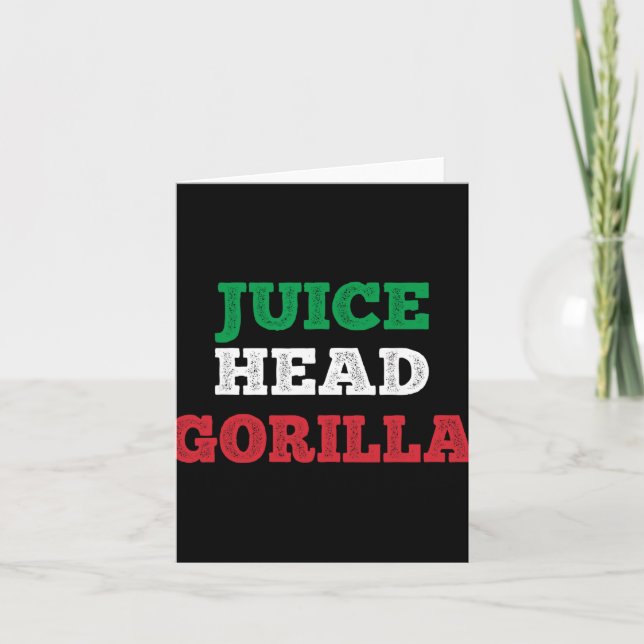 Juicehead Gorilla New Jersey Garden Nj Shore Itali Kort (Framsida)