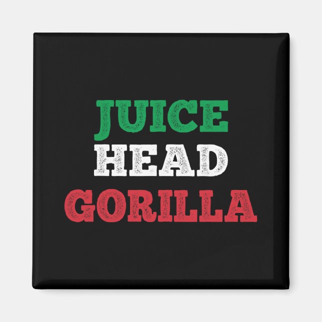 Juicehead Gorilla New Jersey Garden Nj Shore Itali Magnet (Framsidan)