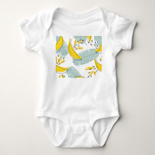 Juicy Bananas Bright Vintage Mönster T Shirt