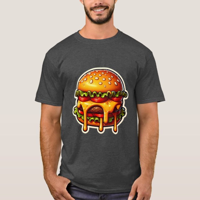 JUICY CHEESEBURGER 6 T SHIRT (Framsida)