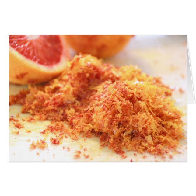 Juicy Citrus Blood Oranges and Zest Hälsningskort (Framsidan Horizontal)
