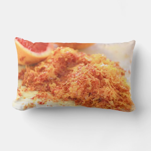 Juicy Citrus Blood Oranges and Zest Lumbarkudde (Framsida)