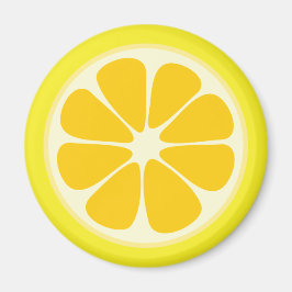 Juicy Citrus Lemon Tropical Fruit Slice Kitchen Magnet