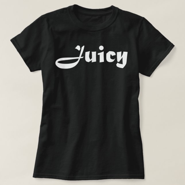 Juicy Curvy Thic Plump BBW Brat Bratty Women T Shirt (Design framsida)