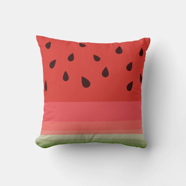 Juicy Delicious Ripe Watermelon with Seeds Design Kudde (Framsida)