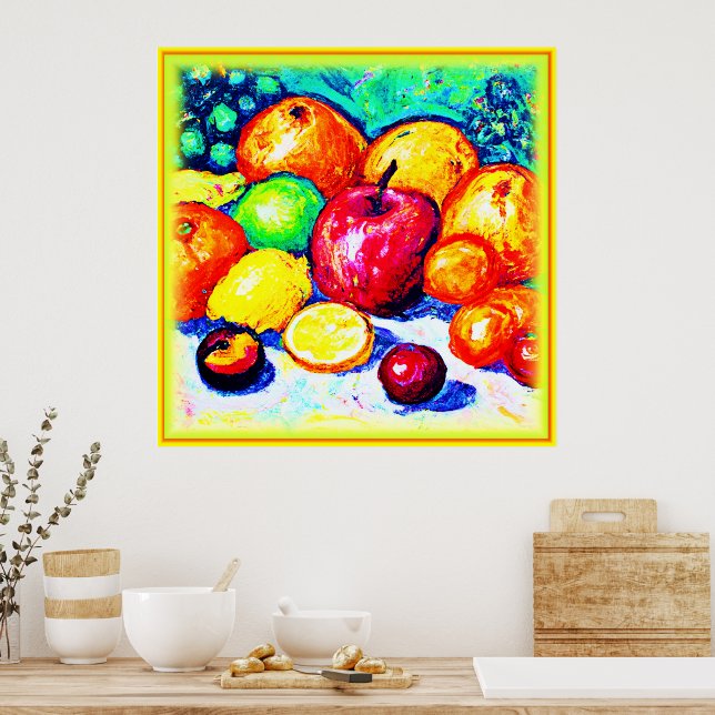 Juicy Delight Fruits. Köp nu Poster (Kök)
