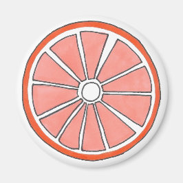 Juicy Florida Orange Citrus Fruit Segce Magnet