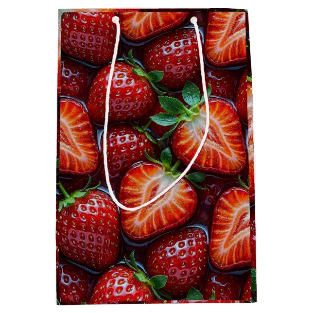 Juicy Fresh Red Strawberries Summer Fruit Pattern (Framsidan)