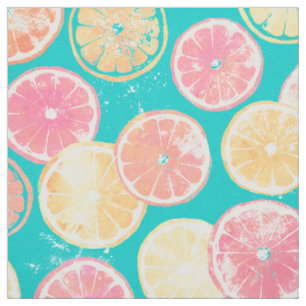Juicy Grapefruit Slices Tyg