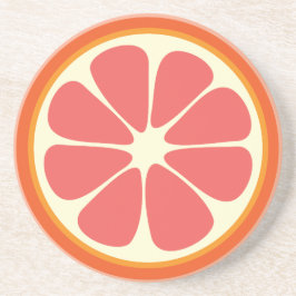 Juicy Grapefruit Summer Citrus Fruit Slice Underlägg Sandsten