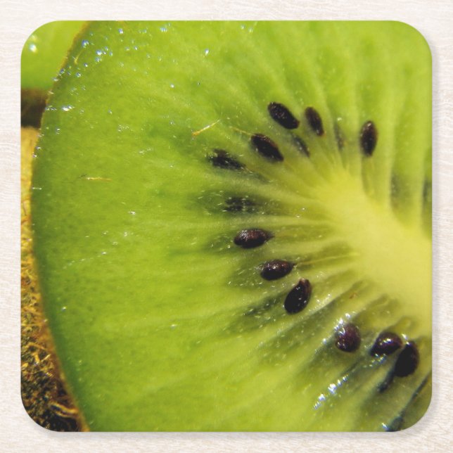 Juicy Grönt Fruktig Kiwi Underlägg (Framsidan)