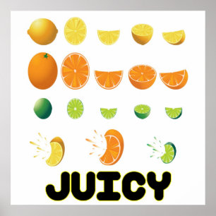 Juicy Gult Poster
